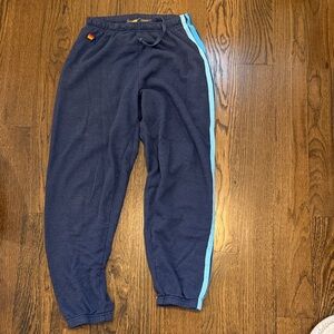 Aviator Nation 5 Stripe Sweatpants Navy/Blue